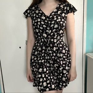 Black & white floral dress